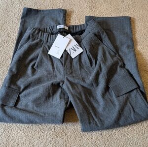 New With Tags Zara Gray Pull On Formal Dress Pants Size 13-14 Boys